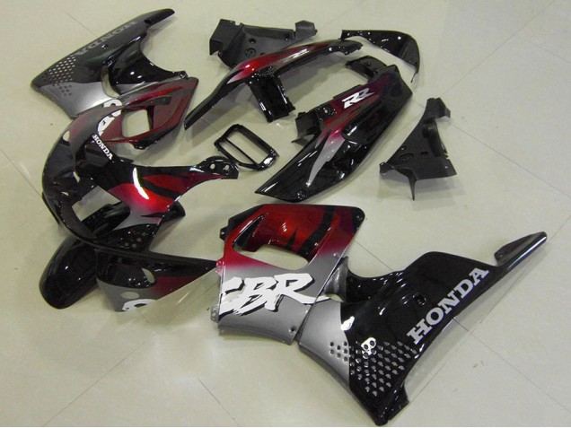 1996-1997 Red Black Silver Honda CBR900RR 893 Bike Fairing Kit UK