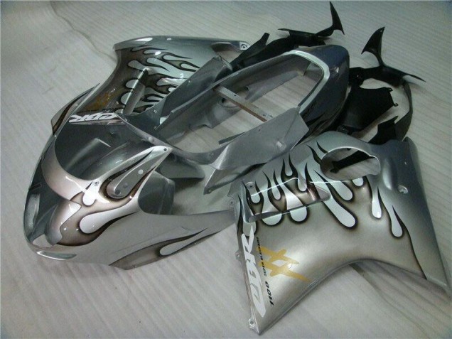 1996-2007 Flame Silver Grey Honda CBR1100XX Motorcycle Fairings Kits UK