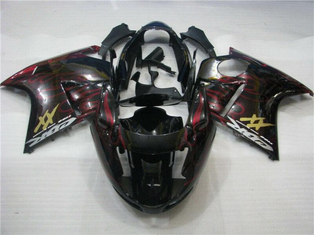 1996-2007 Red Flame Honda CBR1100XX Motor Fairings UK