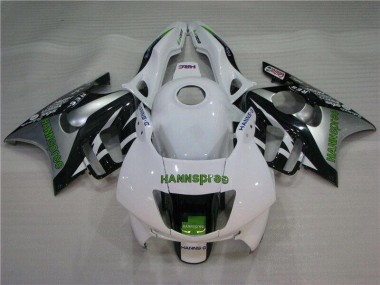 1995-1998 White Green Hannspree Honda CBR600 F3 Motorcycle Fairings Kit UK