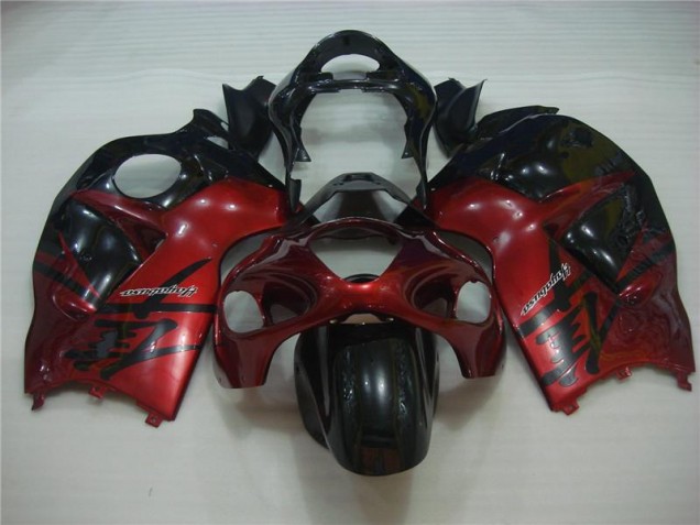 1996-2007 Red Black Suzuki GSXR 1300 Hayabusa Motorcycle Fairing Kit UK