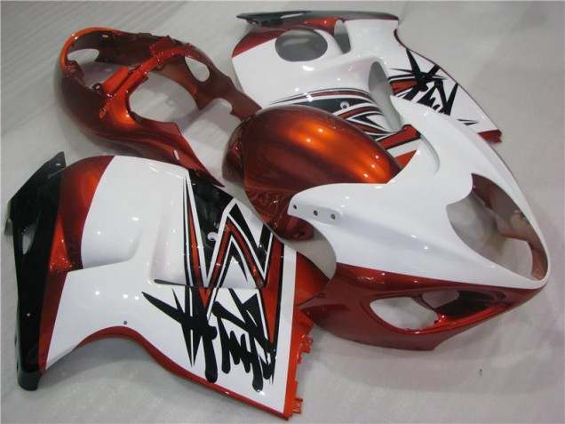 1996-2007 Orange White Black Suzuki GSXR 1300 Hayabusa Bike Fairings UK