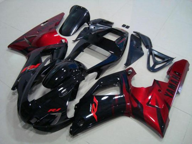 1998-1999 Black Red Yamaha YZF R1 Motorcylce Fairings UK 1998-1999 Black Red Yamaha YZF R1 Motorcylce Fairings UK