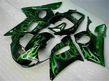 1998-2002 Green Black Yamaha YZF R6 Motor Bike Fairings UK