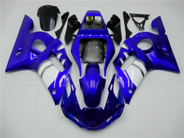 1998-2002 Blue White Yamaha YZF R6 Motorcycle Fairings Kits UK 1998-2002 Blue White Yamaha YZF R6 Motorcycle Fairings Kits UK