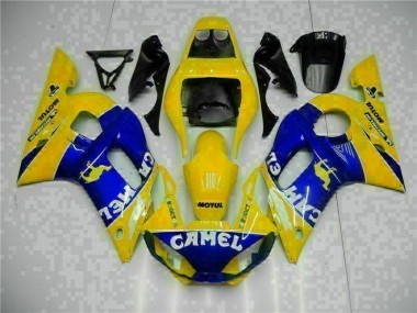 1998-2002 Yellow Blue Yamaha YZF R6 Moto Fairings UK
