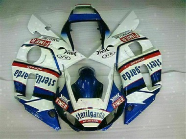 1998-2002 Blue White Yamaha YZF R6 Motorcycle Fairings Kit UK