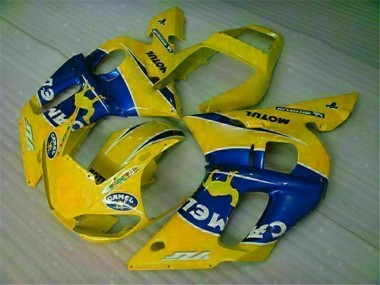 1998-2002 Yellow Blue Yamaha YZF R6 Motorcycle Fairing Kit UK