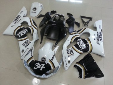 1998-2002 White Black Yamaha YZF R6 Motorcycle Fairing UK
