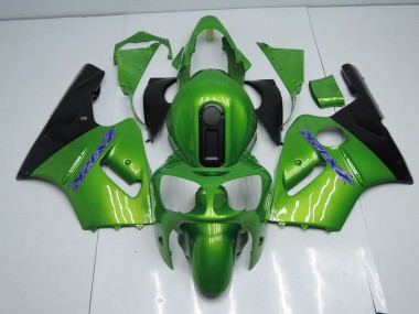 2000-2001 Green and Black Kawasaki ZX12R Motorcycle Fairing Kits UK