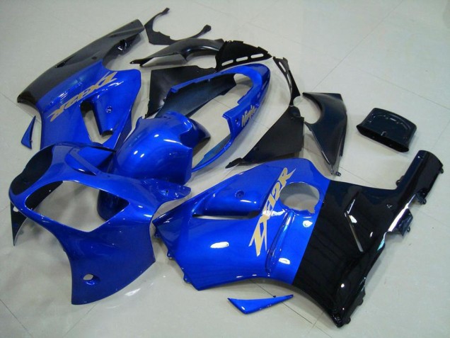 2000-2001 Blue Black Kawasaki ZX12R Bike Fairing Kit UK