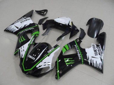 2000-2001 Black White Green Monster Yamaha YZF R1 Motorbike Fairing UK