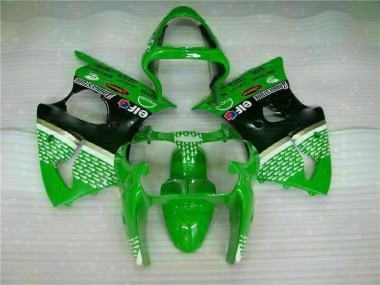 2000-2002 Green Black Kawasaki ZX6R Motorcycle Bodywork UK