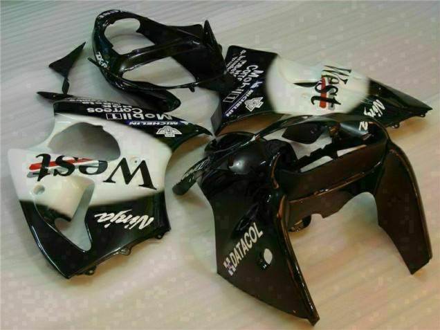 2000-2002 Black West Ninja Kawasaki ZX6R Motorcycle Fairings Kits UK 2000-2002 Black West Ninja Kawasaki ZX6R Motorcycle Fairings Kits UK