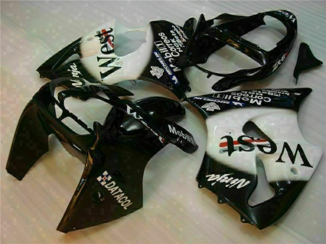 2000-2002 Black West Ninja Kawasaki ZX6R Motorcycle Fairings Kits UK 2000-2002 Black West Ninja Kawasaki ZX6R Motorcycle Fairings Kits UK