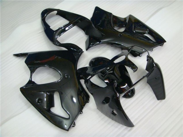 2000-2002 Glossy Black Kawasaki ZX6R Motorbike Fairing Kits UK 2000-2002 Glossy Black Kawasaki ZX6R Motorbike Fairing Kits UK