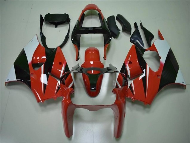 2000-2002 Red Black White Kawasaki ZX6R Bike Fairings UK 2000-2002 Red Black White Kawasaki ZX6R Bike Fairings UK