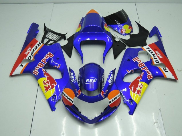 2000-2002 Blue Red Bull Suzuki GSXR 1000 Motorbike Fairing Kits UK