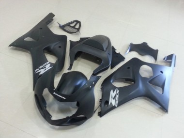 2000-2002 Matte Black with Silver Gsxr Suzuki GSXR 1000 Motorcycle Fairings Kit UK