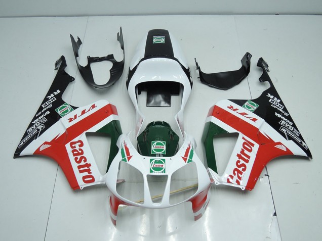 2000-2006 White Black Red Castro Honda VTR1000 Bike Fairings UK 2000-2006 White Black Red Castro Honda VTR1000 Bike Fairings UK