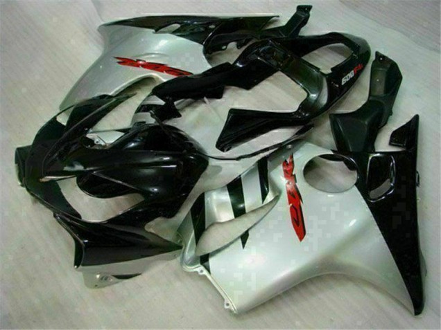 2001-2003 Black Silver Honda CBR600 F4i Bike Fairing Kit UK