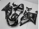 2001-2003 Black White Flame Suzuki GSXR 600/750 Motorcycle Fairing Kits UK