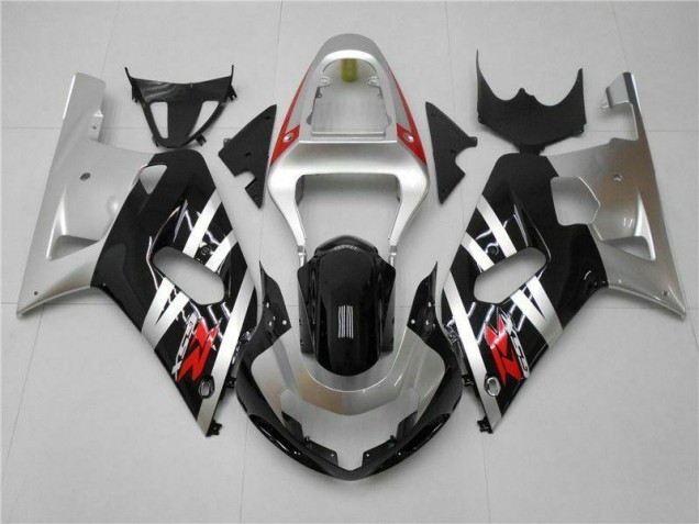 2001-2003 Silver Suzuki GSXR 600/750 Motorcycle Fairings Kits UK