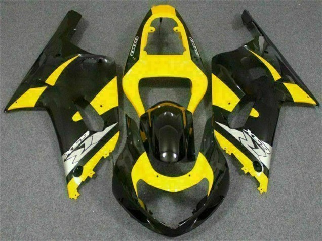 2001-2003 Yellow Black Suzuki GSXR 600/750 Motorcycle Replacement Fairings UK