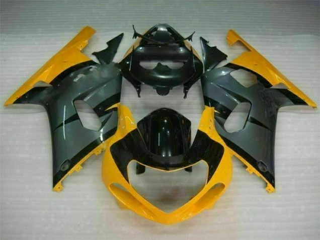 2001-2003 Black Yellow Suzuki GSXR 600/750 Bike Fairing UK