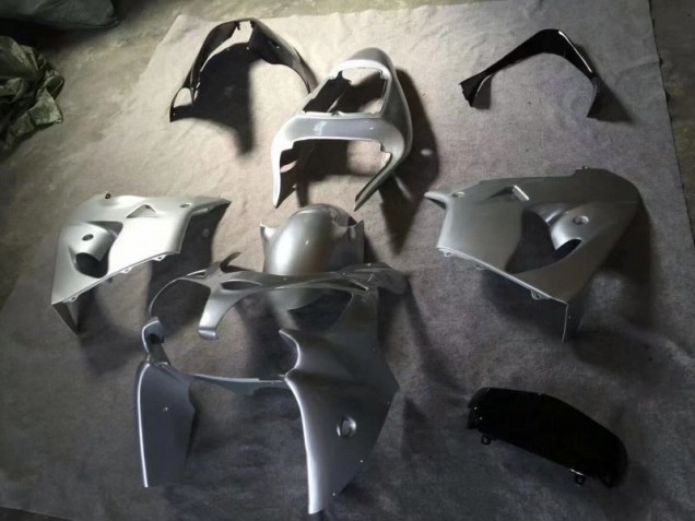 2002-2003 Silver Glossy Black Kawasaki ZX9R Motorcycle Fairing Kits UK