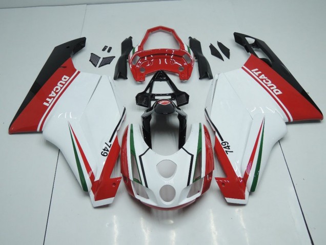 2003-2004 White Red with Tail Open Ducati 749 999 Motor Bike Fairings UK 2003-2004 White Red with Tail Open Ducati 749 999 Motor Bike Fairings UK
