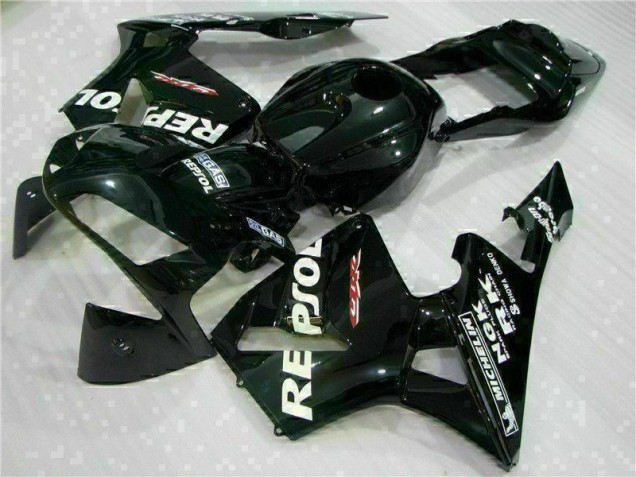 2003-2004 Black Repsol Honda CBR600RR Motorbike Fairing UK 2003-2004 Black Repsol Honda CBR600RR Motorbike Fairing UK