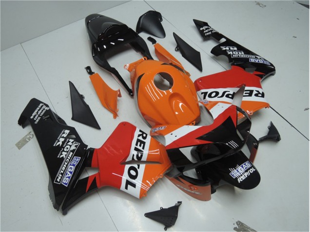 2003-2004 Orange Red Black Repsol Honda CBR600RR Motor Bike Fairings UK 2003-2004 Orange Red Black Repsol Honda CBR600RR Motor Bike Fairings UK