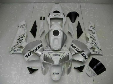 2003-2004 White Repsol CBR600RR Bike Fairing Kit UK