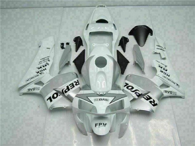 2003-2004 White Silver Repsol Honda CBR600RR Replacement Fairings UK 2003-2004 White Silver Repsol Honda CBR600RR Replacement Fairings UK