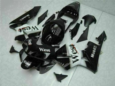 2003-2004 Black West Honda CBR600RR Motorcycle Fairings Kit UK
