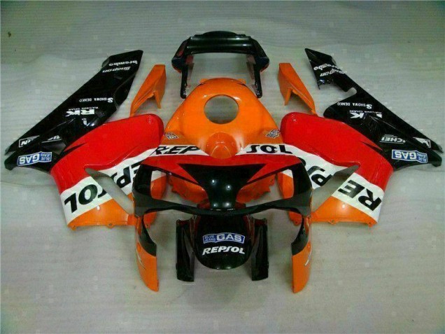 2003-2004 Orange Repsol Honda CBR600RR Motorbike Fairing Kits UK 2003-2004 Orange Repsol Honda CBR600RR Motorbike Fairing Kits UK