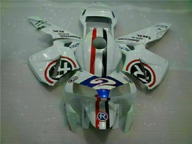 2003-2004 White Blue R 2 Honda CBR600RR Motorcycle Fairings UK