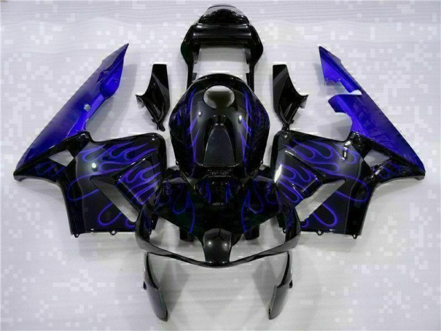 2003-2004 Black with Blue Flame Honda CBR600RR Motorcycle Fairing Kits UK 2003-2004 Black with Blue Flame Honda CBR600RR Motorcycle Fairing Kits UK