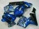 2003-2004 Blue with Silver Flame Honda CBR600RR Motorbike Fairing UK 2003-2004 Blue with Silver Flame Honda CBR600RR Motorbike Fairing UK