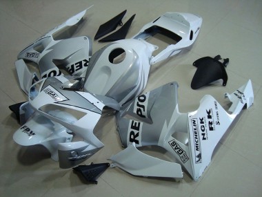 2003-2004 Repsol White Silver Honda CBR600RR Motorcycle Fairings Kits UK
