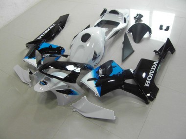 2003-2004 White Black Blue Honda CBR600RR Motorcycle Fairings Kit UK