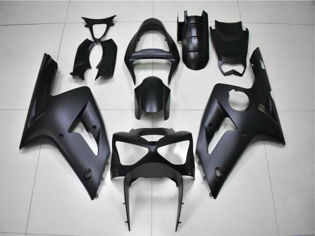 2003-2004 Matte Black Kawasaki ZX6R Motorbike Fairing Kits UK 2003-2004 Matte Black Kawasaki ZX6R Motorbike Fairing Kits UK