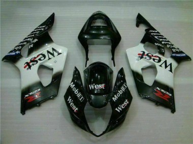 2003-2004 White Black Suzuki GSXR 1000 Motorbike Fairing UK