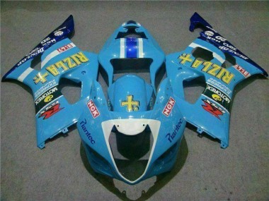 2003-2004 Blue Suzuki GSXR 1000 Bike Fairing Kit UK