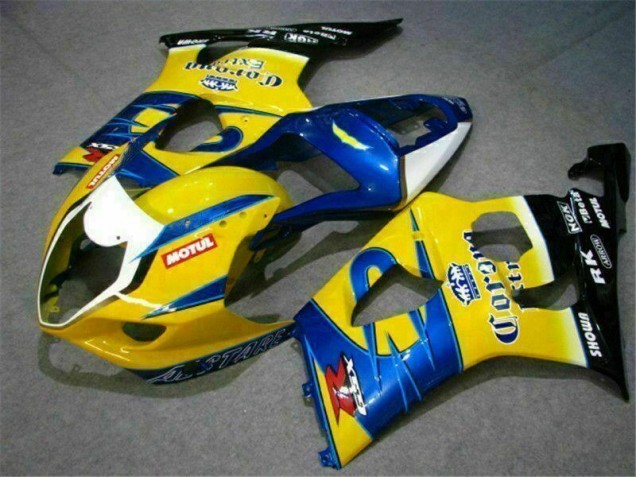 2003-2004 Yellow Blue Suzuki GSXR 1000 Bike Fairings UK