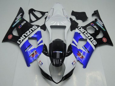 2003-2004 Blue White and Black Suzuki GSXR 1000 Bike Fairings UK