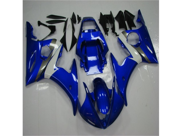 2003-2005 Blue White Yamaha YZF R6 Replacement Fairings UK