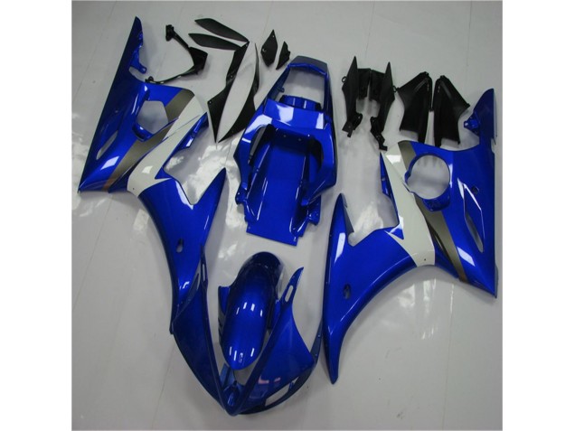2003-2005 Blue White Yamaha YZF R6 Replacement Fairings UK