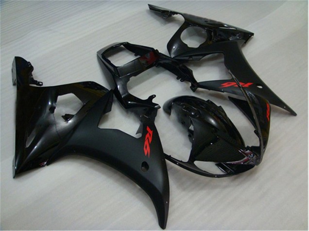 2003-2005 Black Yamaha YZF R6 Replacement Motorcycle Fairings UK